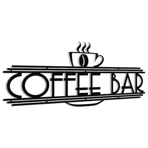 XORT Metal Coffee Bar Wall Art Kitchen Decor