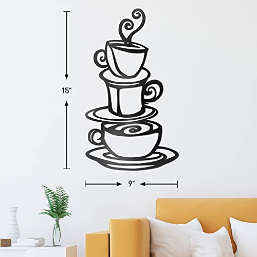 Vivegate Coffee Metal Art Wall Decor for Kitchen