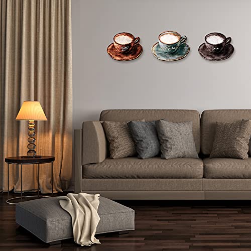 Wooden Coffee Signs Set for Retro Coffee Bar