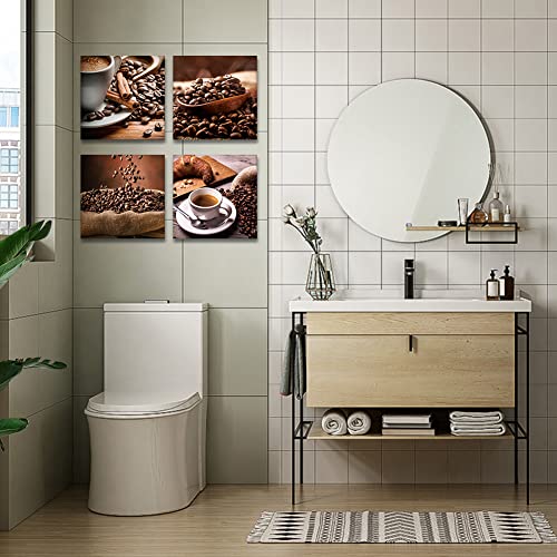 Coffee Beans and Picture Painting Wall Art Set
