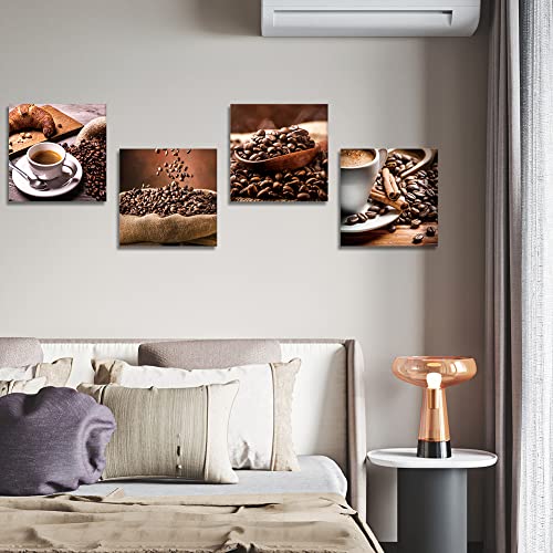 Coffee Beans and Picture Painting Wall Art Set