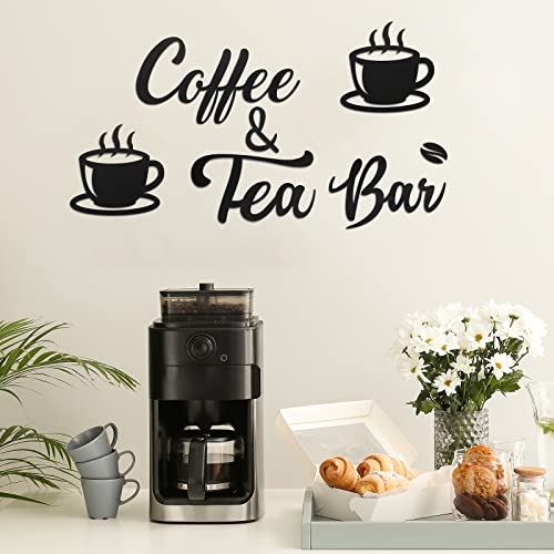 Rustic Coffee Wall Art with Beans and Cups