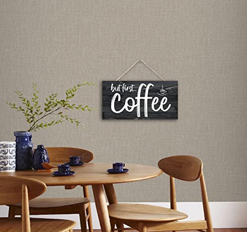 Rustic Coffee Bar Sign for Kitchen or Man Cave