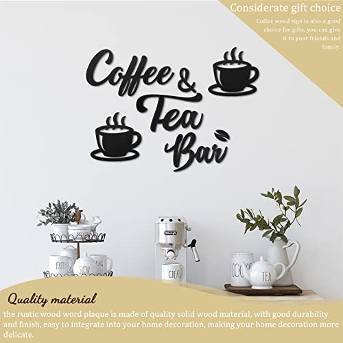 Rustic Coffee Wall Art with Beans and Cups