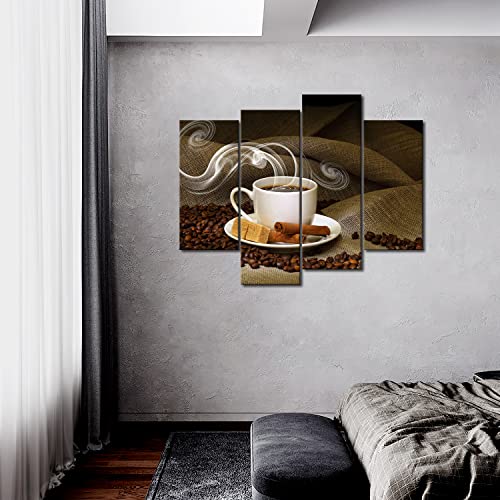 Modern Kitchen Wall Art Print Coffee Bean Canvas