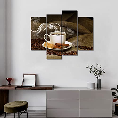 Modern Kitchen Wall Art Print Coffee Bean Canvas