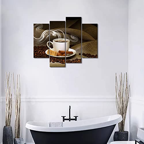 Modern Kitchen Wall Art Print Coffee Bean Canvas