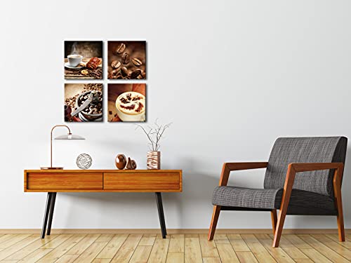 Coffee Bean Kitchen Canvas Wall Art Set