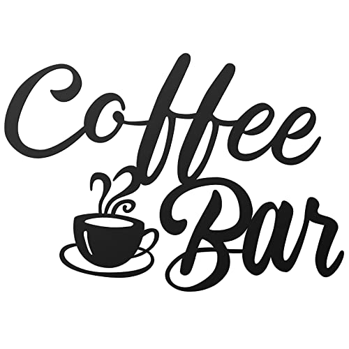Farmhouse Coffee Bar Metal Sign for Cafe Decor
