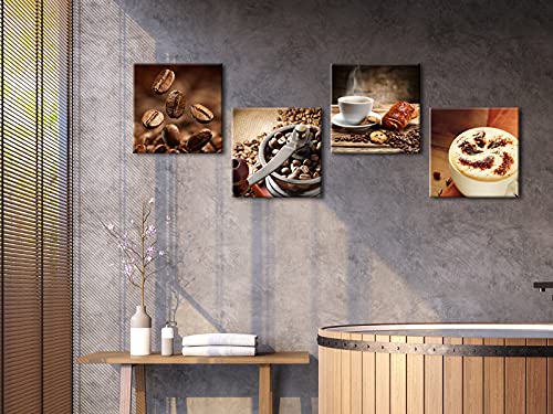 Coffee Bean Kitchen Canvas Wall Art Set