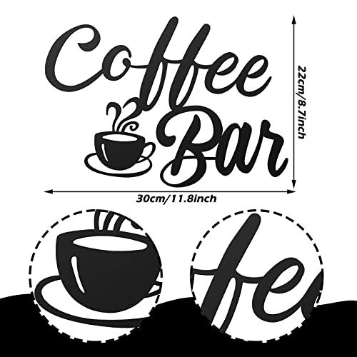 Farmhouse Coffee Bar Metal Sign for Cafe Decor