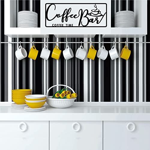 Metal Coffee Bar Sign for Modern Kitchen Decor