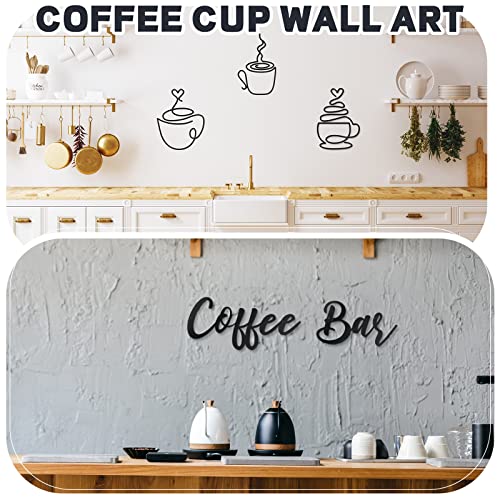 Wire Coffee Sign Set for Home and Office Decor