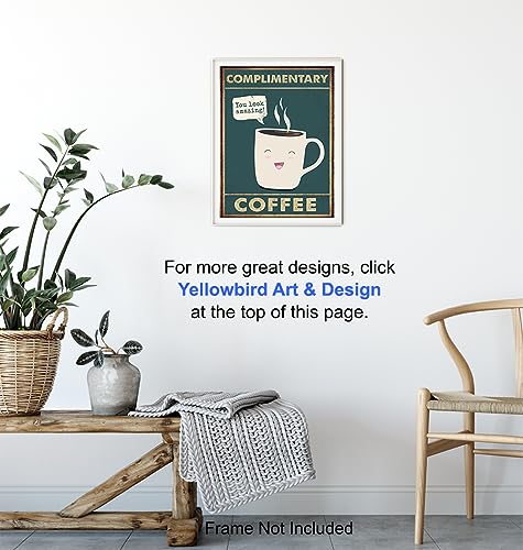 Cute coffee bar wall art decor for kitchen