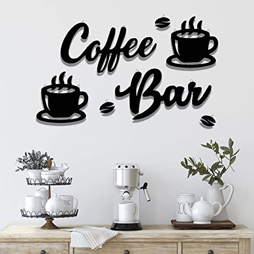 Coffee Bar Wall Art Decor - 7 Piece Set