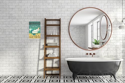 Mermaid Coffee Bar Tin Sign - Wash Your Tail