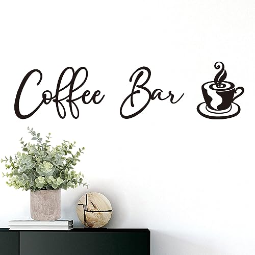 Rustic Coffee Bar Metal Sign for Home Decor