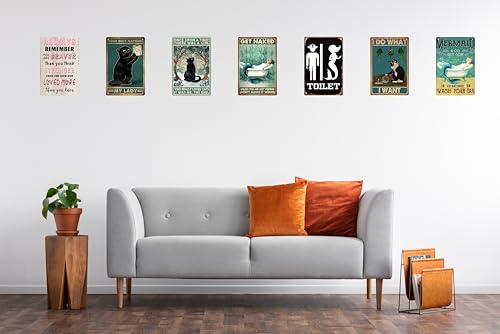 Mermaid Coffee Bar Tin Sign - Wash Your Tail