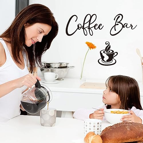 Rustic Coffee Bar Metal Sign for Home Decor