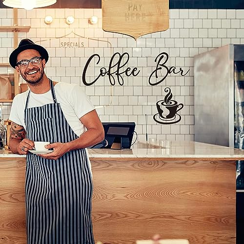 Rustic Coffee Bar Metal Sign for Home Decor