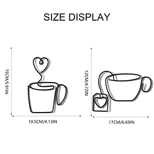 Metal Coffee Sign Wall Decor for Home or Office