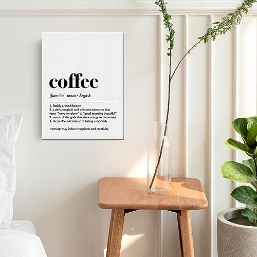 Charcuterie Definition Canvas Wall Art for Coffee Lovers