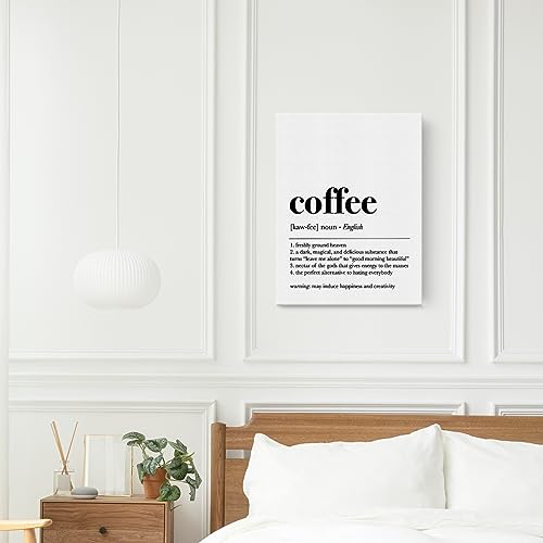 Charcuterie Definition Canvas Wall Art for Coffee Lovers