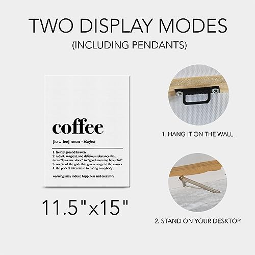 Charcuterie Definition Canvas Wall Art for Coffee Lovers