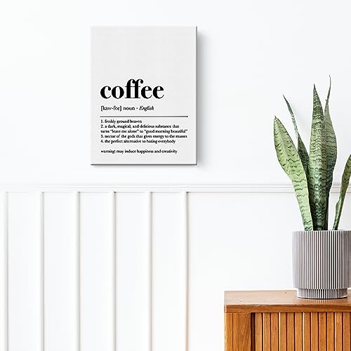 Charcuterie Definition Canvas Wall Art for Coffee Lovers