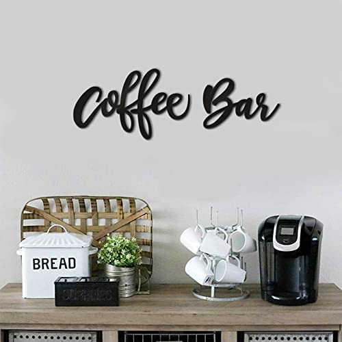 Wooden Coffee Bar Wall Sign Kitchen Decor Art