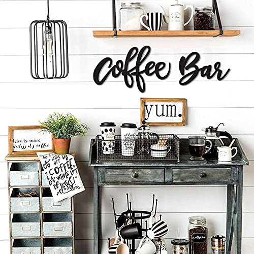 Wooden Coffee Bar Wall Sign Kitchen Decor Art