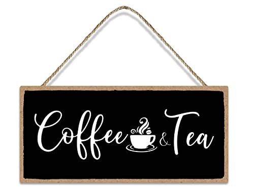 Vintage Kitchen Coffee Sign - Funny Black Farmhouse