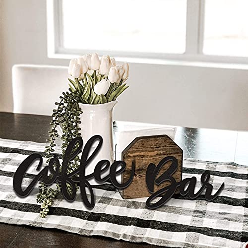Wooden Coffee Bar Wall Sign Kitchen Decor Art