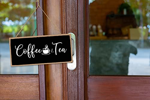 Vintage Kitchen Coffee Sign - Funny Black Farmhouse