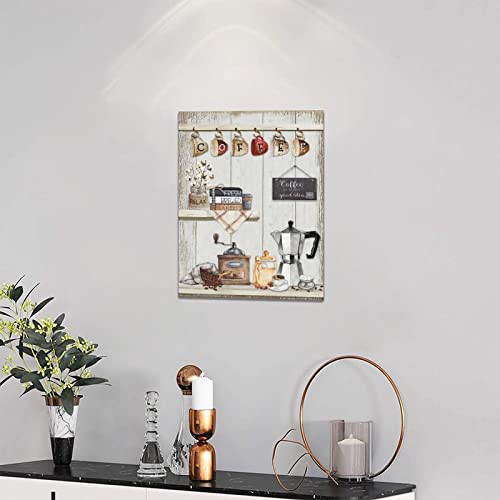 Coffee Bar Sign - Rustic Farmhouse Kitchen Decor