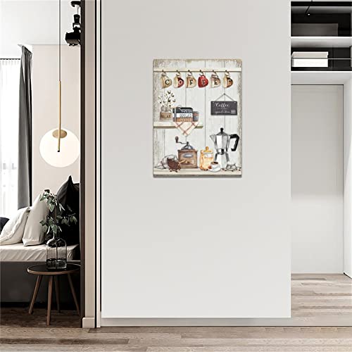 Coffee Bar Sign - Rustic Farmhouse Kitchen Decor