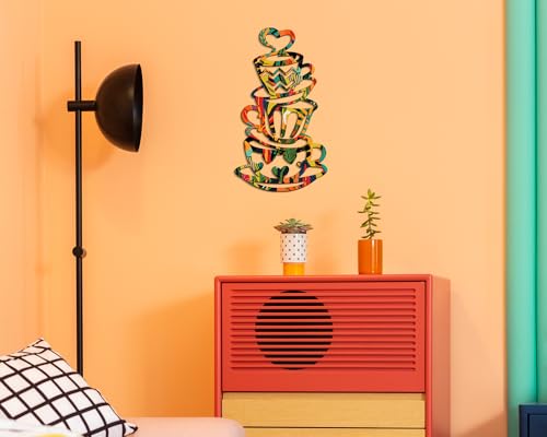 Coffee Cup Farmhouse Kitchen Wall Art Restaurant Decor