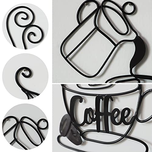 Coffee Bar Signs Decor, Set of 3 Black