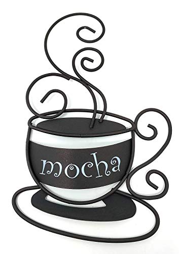Metal Coffee Cup Wall Art Decor for Kitchen