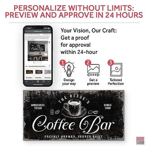 Coffee Bar Decor Canvases - Small & Large Options