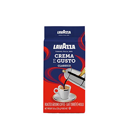 Lavazza Espresso Dark Roast Ground Coffee, 8.8oz (4 Pack)