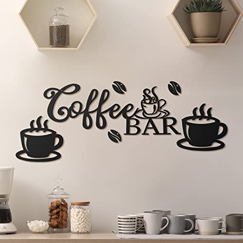 Ferraycle Rustic Metal Coffee Bar Wall Sign