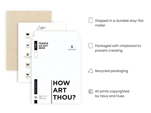 Coffee Bar Decor and Art Print for Dorms