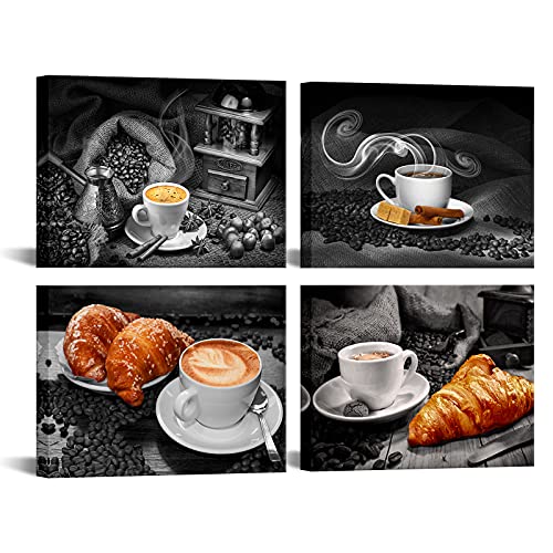 3 Piece Coffee Bread Canvas Wall Art Set