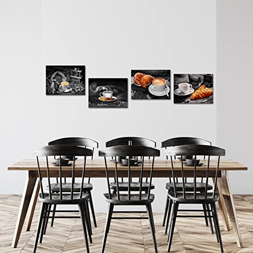 3 Piece Coffee Bread Canvas Wall Art Set