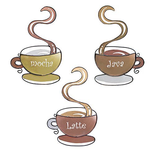 Coffee House 3D Metal Wall Art Sculpture