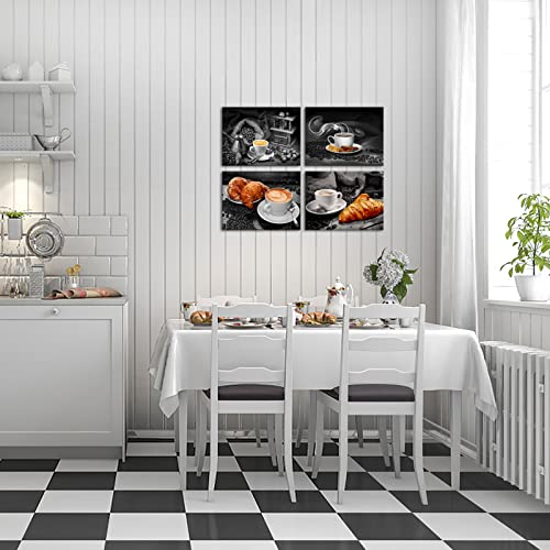 3 Piece Coffee Bread Canvas Wall Art Set