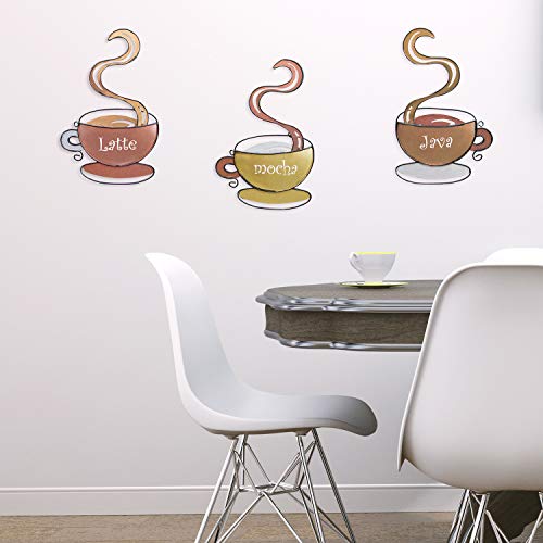 Coffee House 3D Metal Wall Art Sculpture