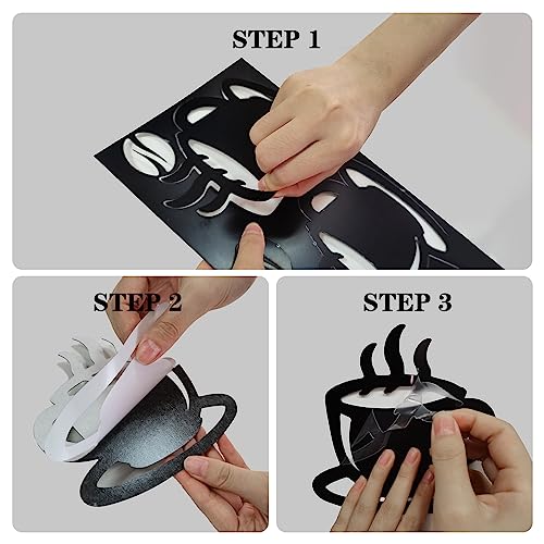 Rustic Coffee Wall Art Decor with Beans & Cups