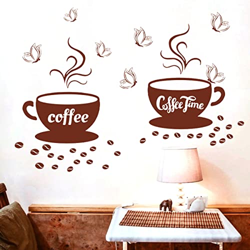 Coffee Cup Wall Stickers for Kitchen Decor & Inspiration